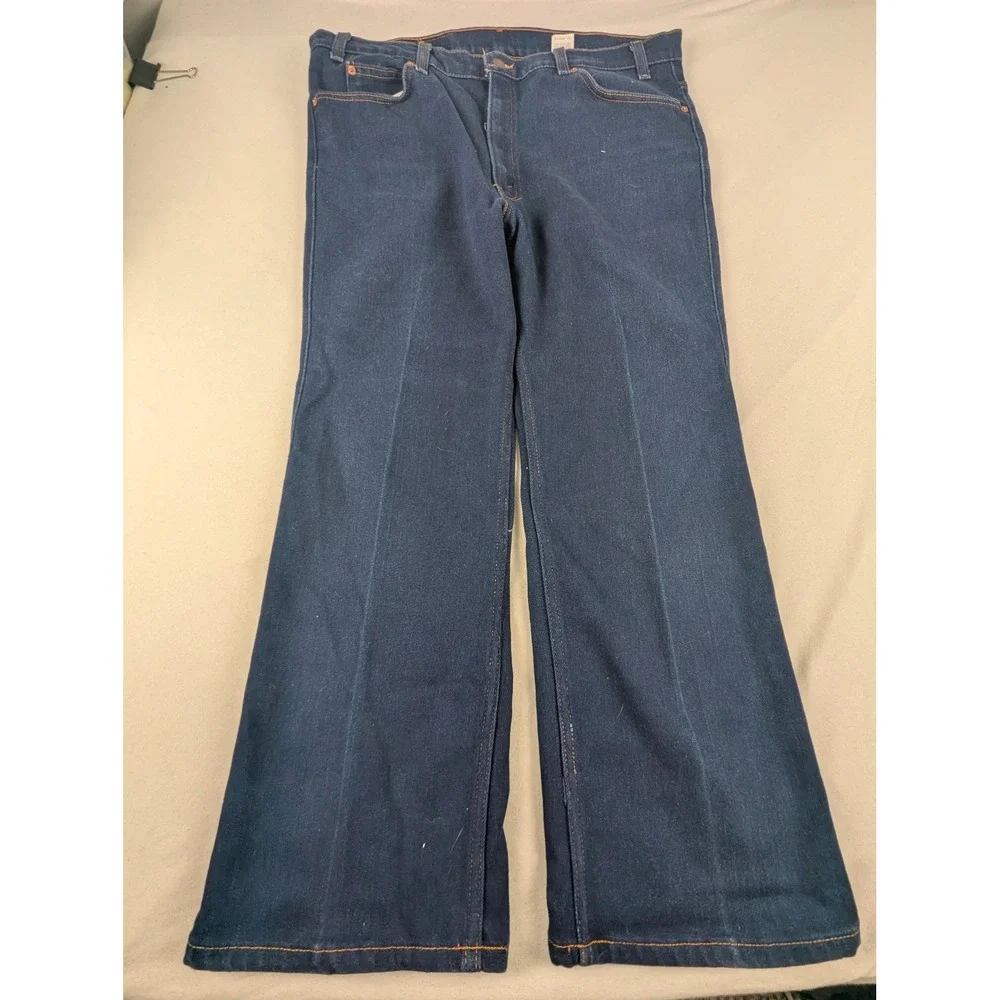 Vintage Levis 517 Bootcut Jeans Mens 42x30 Indigo Blue Made in USA 90s 517-2017